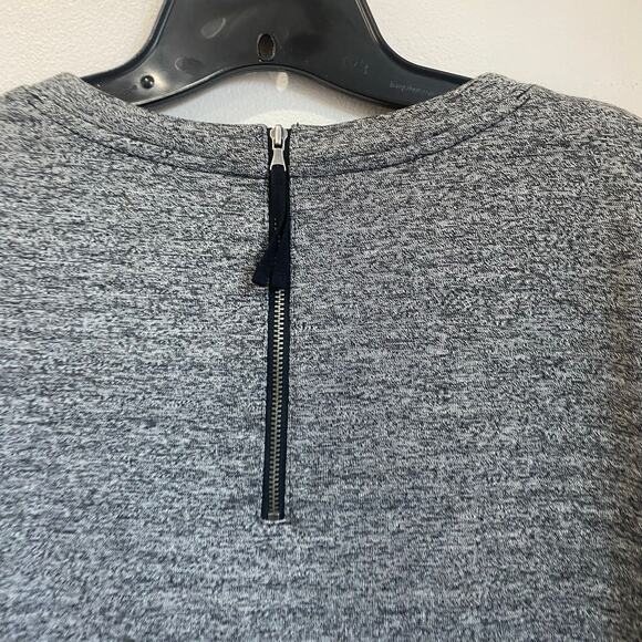 Lou & Grey A-line Gray Black Lined Stretch Career Work Dress Size Large - Picture 3 of 8